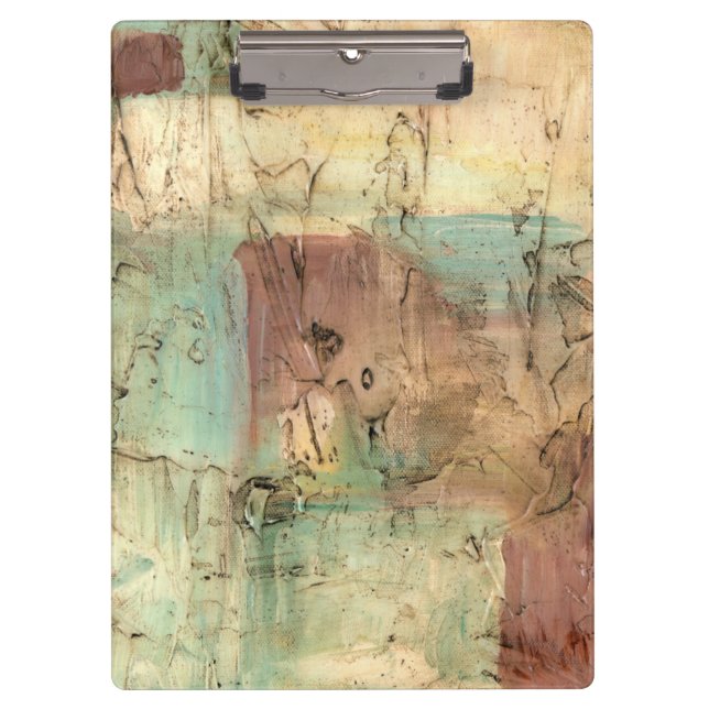 Porte-bloc Peinture sur la Terre avec surface fissurée (Devant)