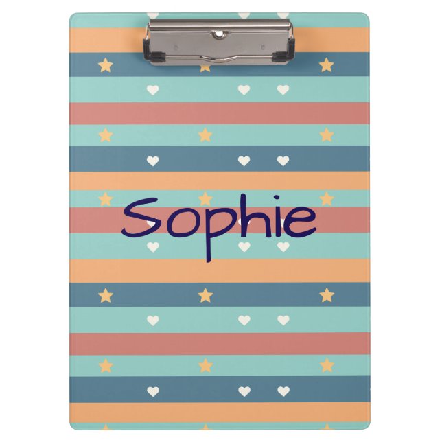Porte-bloc Personalized Cute clipboard with Name (Devant)