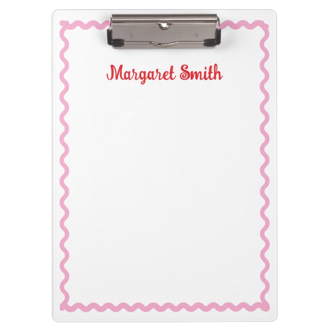 Porte-bloc Personalized Monogram Notepads with Scallop Border (Devant)