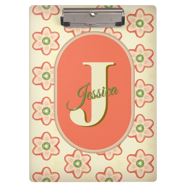 Porte-bloc Personnalisable Moderne Porte - bloc Monogramme (Devant)