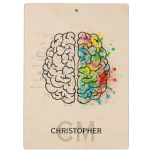 Porte-bloc Personnalisation du cerveau humain gauche et droit