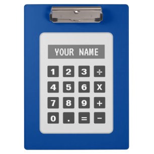 Porte-bloc personnalisé avec design de calculatric