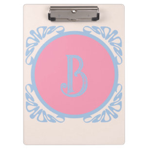 Porte-bloc Personnalisé rose et bleu 
