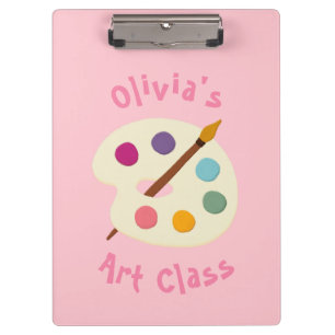 Porte-bloc personnalisée NOM Classe d'art Artiste créatif