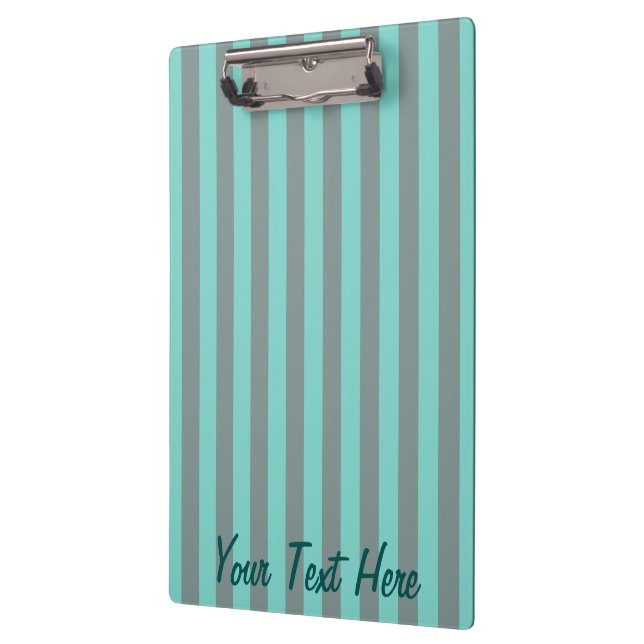 Porte-bloc Personnaliser des bandes verticales Turquoise pers (Gauche)