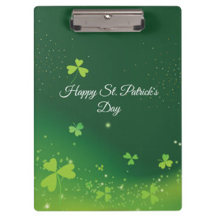 Porte-bloc Personnaliser Nom Et Photo St. Patrick's Day Green