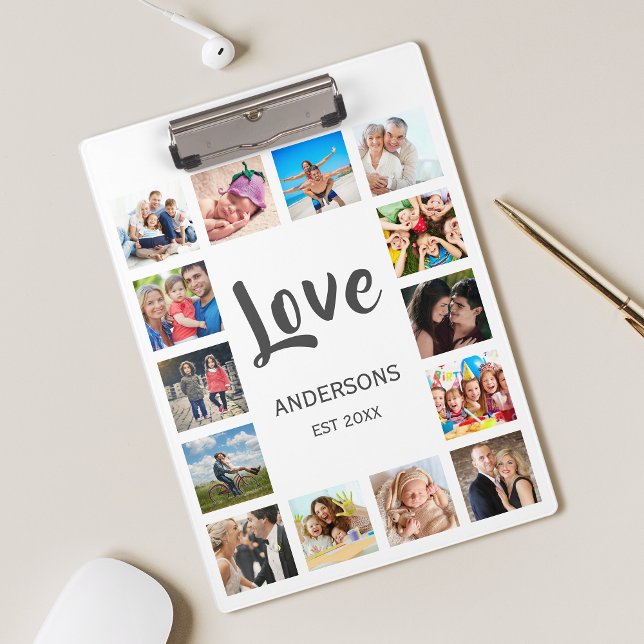Porte-bloc Photo Custom Family Collage Personnalité de White (Créateur téléchargé)