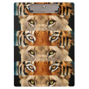 Porte-bloc Photo de yeux de tigre et de lion