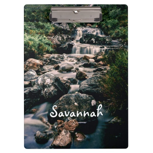 Porte-bloc Photographie WATERFALL STONES + vos idées (Devant)