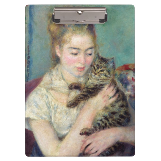 Porte-bloc Pierre-Auguste Renoir - Femme avec chat (Devant)