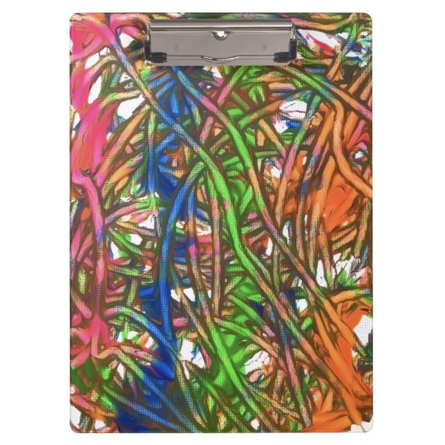 Porte-bloc Pink, Blue, Green, Orange, Marble Artwork (Devant)