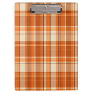 Porte-bloc Plaid orange