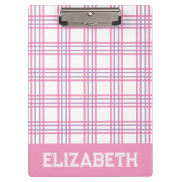 Porte-bloc Plaid Prépa Rose Violet Police Universitaire École