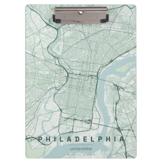 Porte-bloc Plan de la ville de Philadelphie aux États-Unis, d