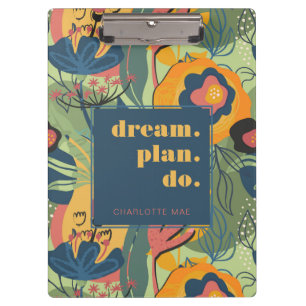 Porte-bloc Plan de rêve Faire Motivation Abstrait Floral