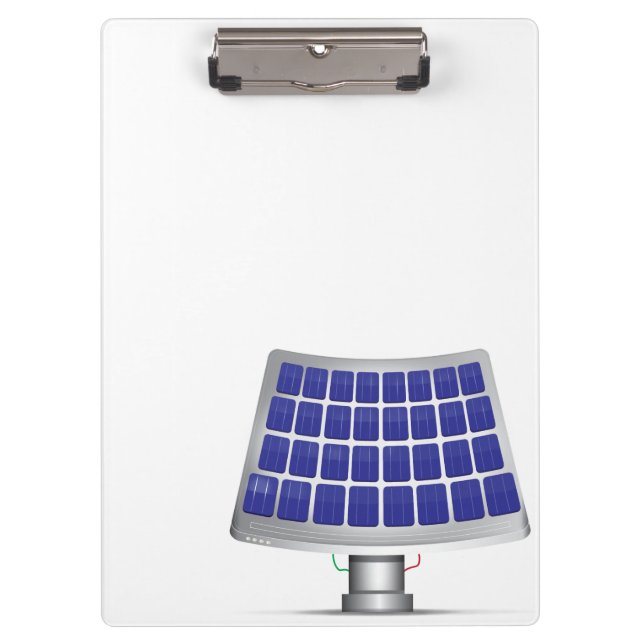 Porte-bloc Plante d'énergie de panneaux solaires de dessin an (Devant)