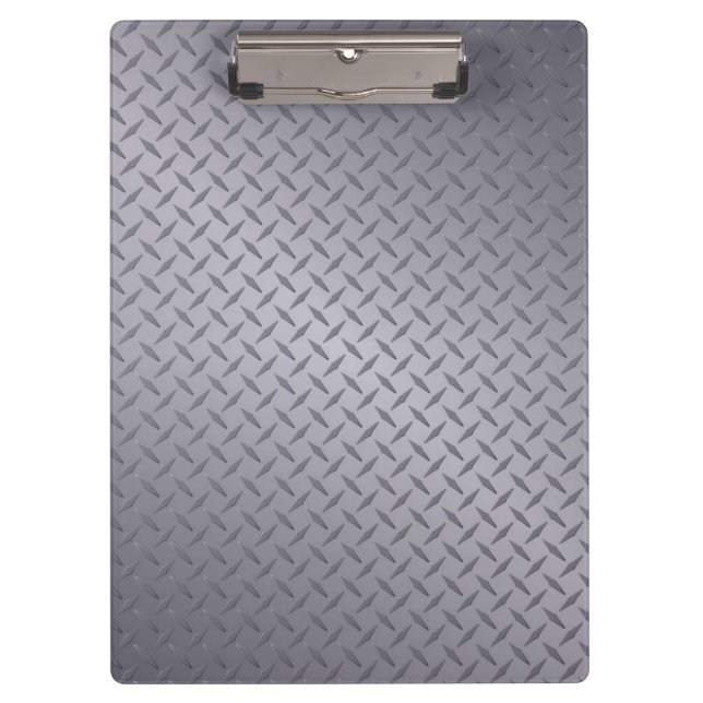 Porte-bloc Plaque diamant gris acier (Devant)