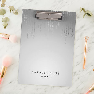 Porte-bloc Pluie d'argent personnalisée