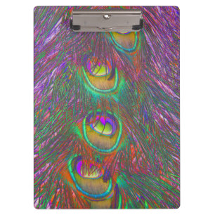 Porte-bloc Plumes Peacock Tinsel de Noël