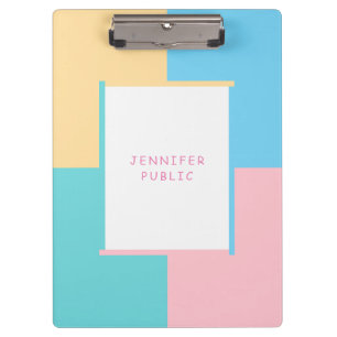 Porte-bloc Plutôt tendance rose jaune bleu vert