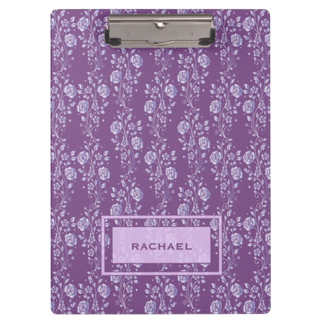 Porte-bloc Plutôt violet et floral Lilac Personnalisé (Devant)
