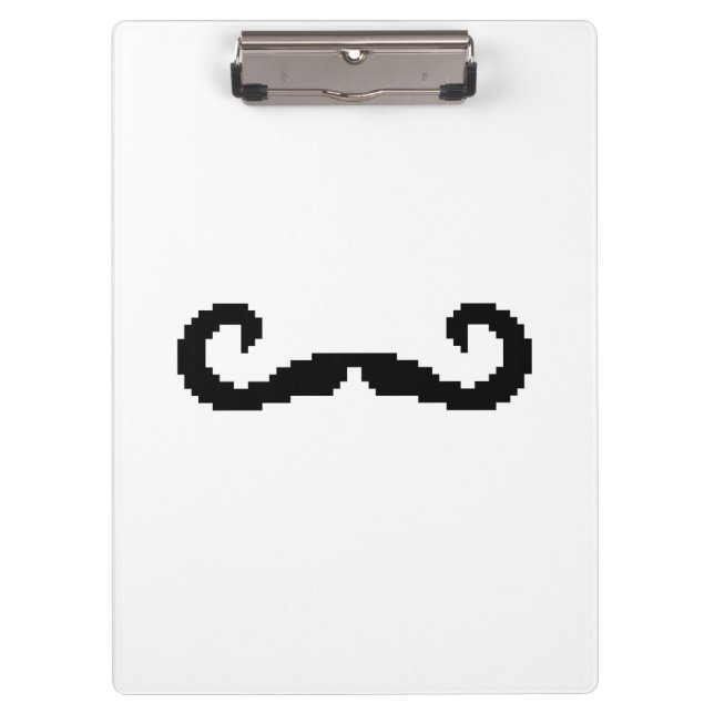 Porte-bloc Poignée de 8 bits Pixel Moustache (Devant)