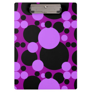Porte-bloc Points de cercle noir violet porte - bloc à la mod