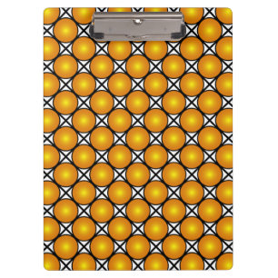 Porte-bloc Points dorés lumineux Motif à carreaux noir et bla