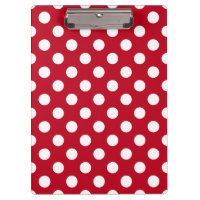 Pois blancs sur rouge