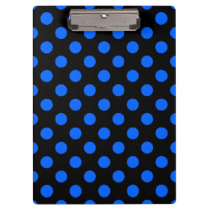 Porte-bloc Pois bleu et noir