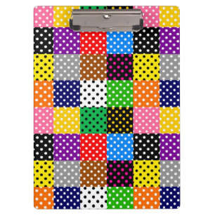 Porte-bloc Pois de surfaces composées multicolores