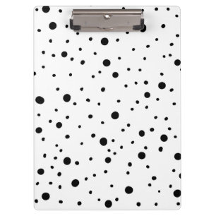 Porte-bloc Pois noirs et blancs et Carnet de bandes