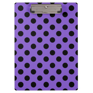 Porte-bloc Pois noirs sur lavande