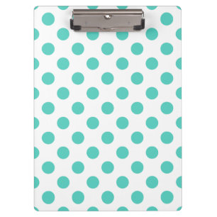 Porte-bloc Pois turquoise