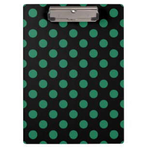 Porte-bloc Pois vert et noir