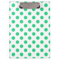 Pois verts et blancs
