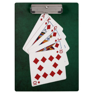 Porte-bloc Poker Hands - Brosse Royale - Costume Diamants