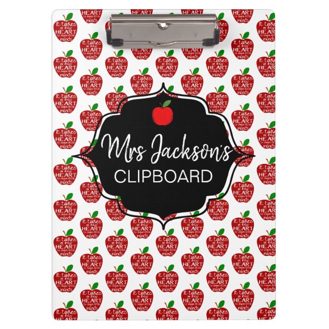 Porte-bloc pomme rouge Professeur merci de votre retraite Inf (Devant)