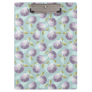 Porte-bloc Pommes d'hiver vert froid et violet motif