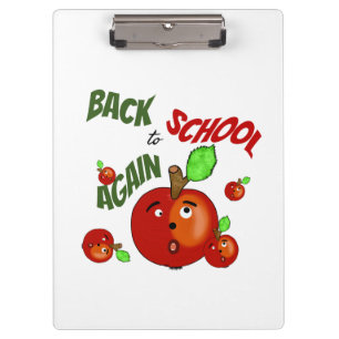 Porte-bloc Pommes rouges de retour à l'école