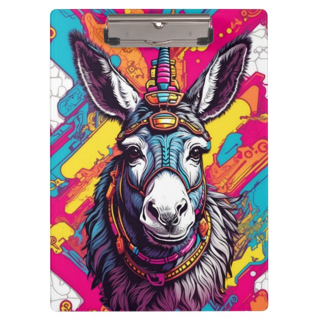 Porte-bloc Pop Art Donkey | (Devant)