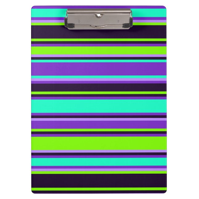 Porte-bloc Porte - bloc Bold Purple, Aqua & Chartreuse (Devant)