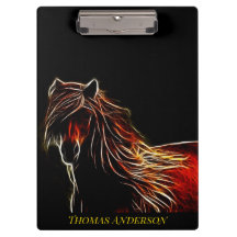 Porte - bloc Brown Fractal Horse