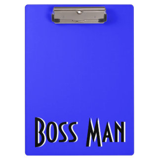 Porte-bloc Porte - bloc de bleu d'homme de patron