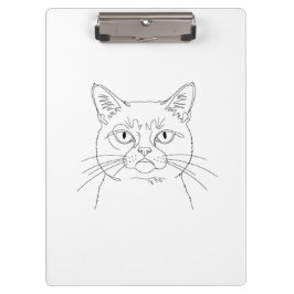 Porte-bloc Porte - bloc de chat grincheux