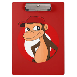 Porte-bloc Porte - bloc de dessin animé de Chimp