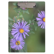 Porte - bloc de fleurs violettes