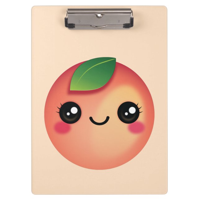 Porte-bloc Porte - bloc de Kawaii Peach (Devant)