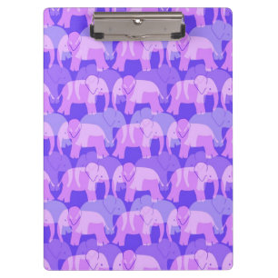 Porte-bloc Porte - bloc de motif d'éléphant - pourpre