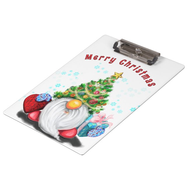 Porte-bloc Porte - bloc de Noël Gnome mignonne (Incliné)